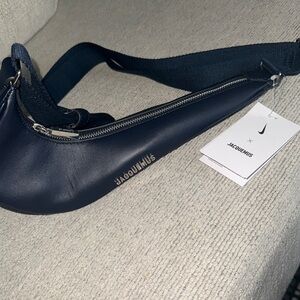 Jacquemus x Nike Navy Leather Waist Bag